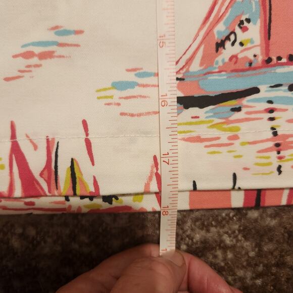 Talbots 16P Sailboats Cotton Pencil Skirt - Picture 5 of 5